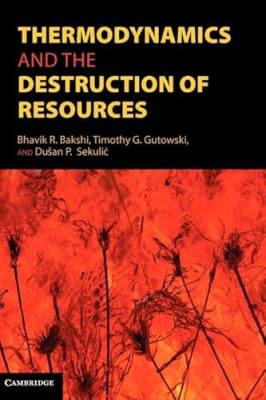 Thermodynamics and the destruction of resources