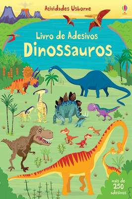Livro de Adesivos Dinossauros: Mais de 250 Adesivos