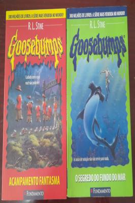 Goosebumps - o Segredo do Fundo do Mar + Acampamento fantasma kit 2 livros