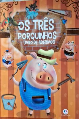 Os Três Porquinhos Livro de Adesivos