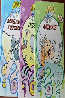 3 Livros Charadinhas: Dizeres, Semelhanças e Diferenças e Animais