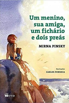 Um menino, sua amiga, um fichario e dois preas