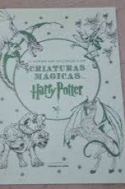 Livro de Colorir das criaturas mágicas de Harry Potter-Nunca Usado