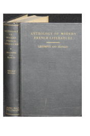 Anthology Of Modern French Literature