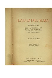 La Luz Del Alma: Parafrasis de Los Aforismos de Yoga de Patanjali