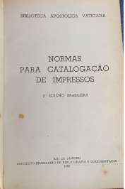 Normas para Catalogação de Impressos de Biblioteca Apostólica Vaticana