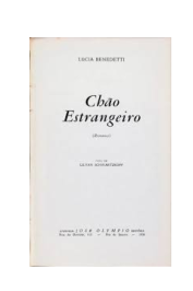 Chão Estrangeiro de Lúcia Benedetti (Autografado)