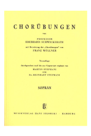 Chorübungen Sopran de Eberhard Schwickerath