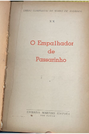 Obras completas de Mario de Andrade: O empalhador de passarinhos XX
