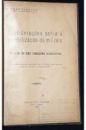 Considerações Sobre a Estabilização do Mil Réis de Mattos Pimenta
