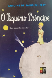 O Pequeno principe- com aquarelas do autor (capa azul)