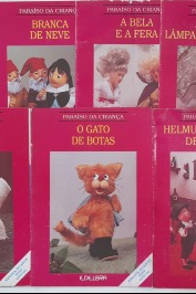 coleção Paraíso da criança com 7 livros-Mula sem cabeça;João e Maria;Branca de Neve...