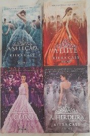 4 livros coleção A seleção de kIera kass-A seleção/A Elite/A coroa/A Herdeira