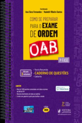 Como Se Preparar para o Exame de Ordem Oab-1ª Fase 3 Volumes